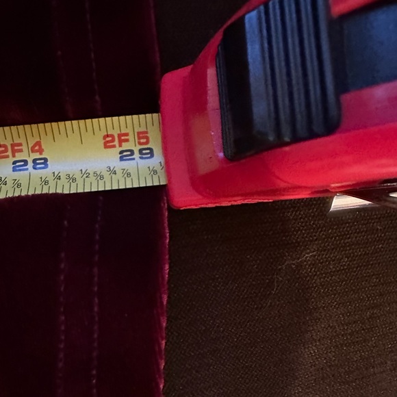 Nicole Miller New York City Red Velvet Black Sequence Neckline Mini Dress Sz 14. - Picture 10 of 11